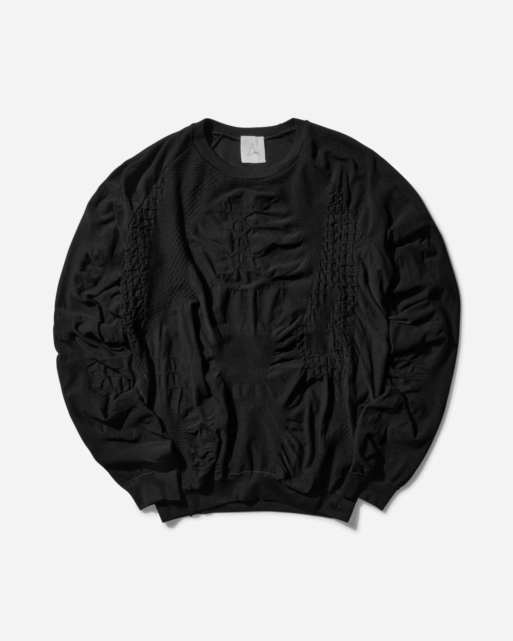 ROA T-Shirts^Men's Round Neck 2.0 3D Seamless Sweater Black