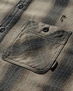 Neighborhood Shirts^Men's Savage Block Hombre Check Shirt Greige