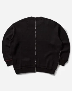 Neighborhood Knitwear^Men's Savage Crewneck Sweater Black