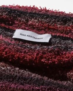 Kiko Kostadinov Knitwear^Men's Scarpitta Knit Dark Red Mix / Black