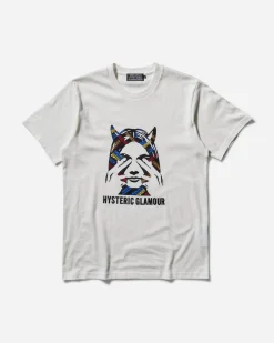 Hysteric Glamour T-Shirts^Men's See No Evil T-Shirt Dirty White