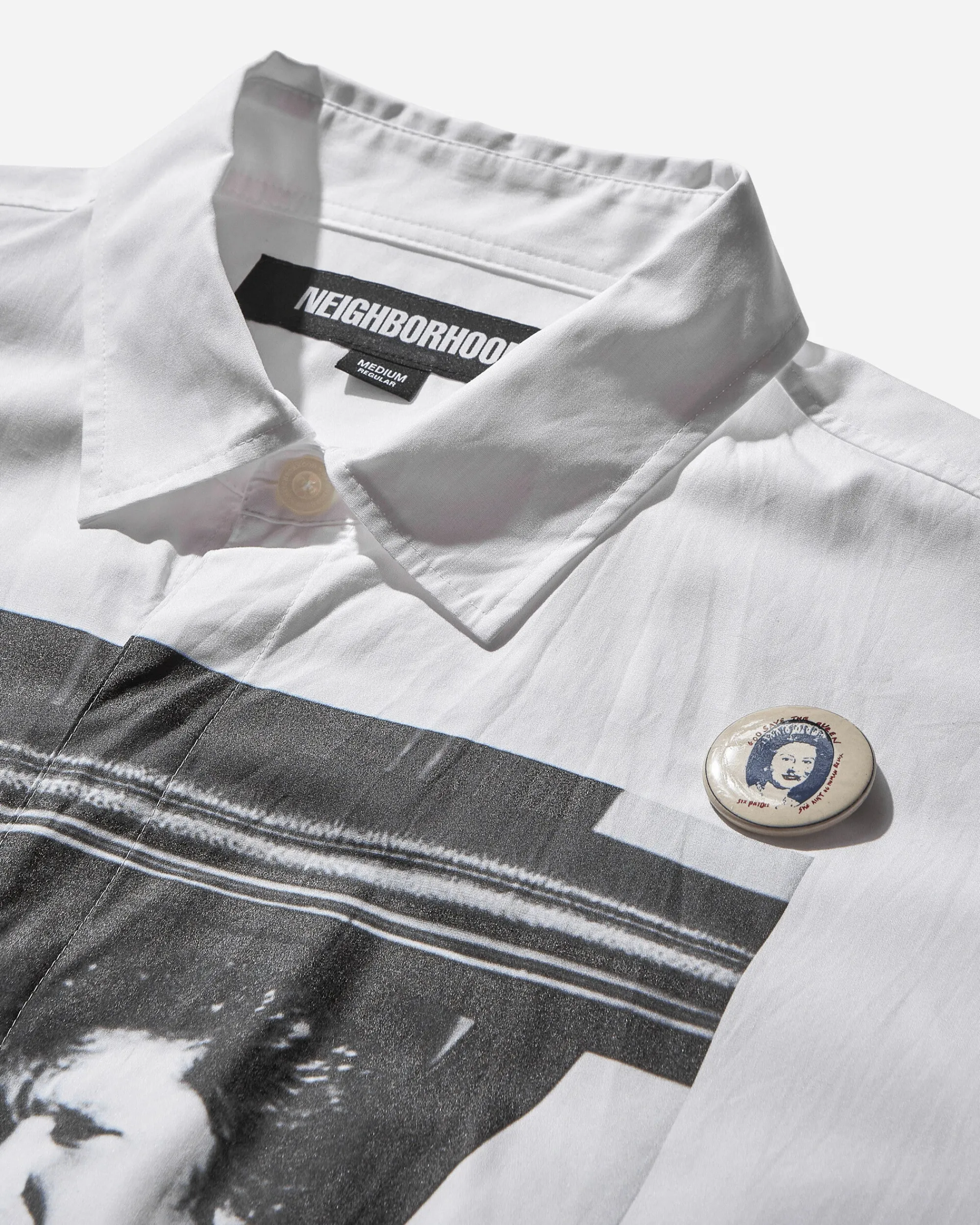 Neighborhood Shirts^Men's Sex Pistols Print Shirt White