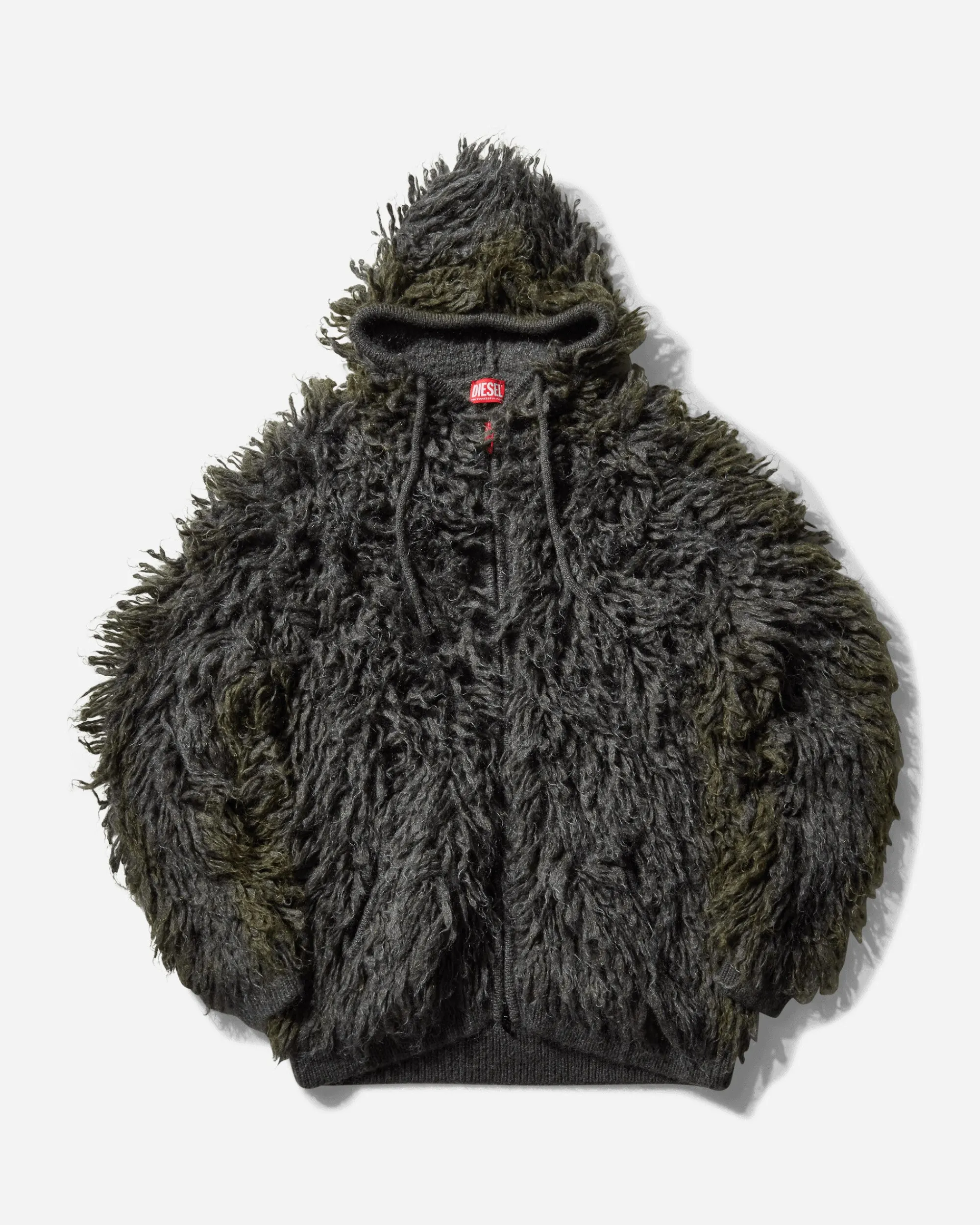 Diesel Coats And Jackets^Men's Shaggy Zip-Up Jacket Dark Grey