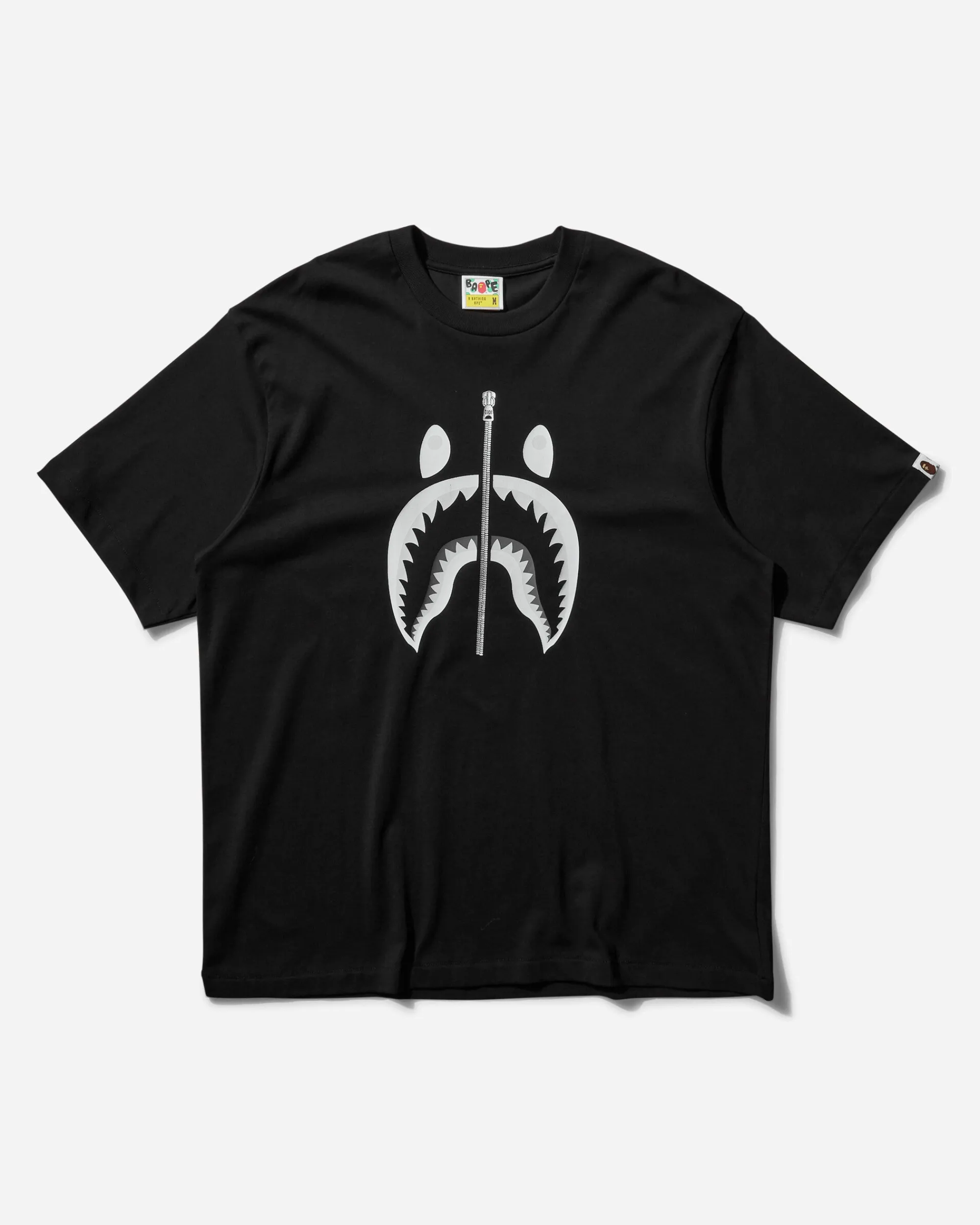 A Bathing Ape T-Shirts^Men's Shark T-Shirt N.2 Black