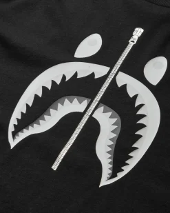 A Bathing Ape T-Shirts^Men's Shark T-Shirt N.2 Black