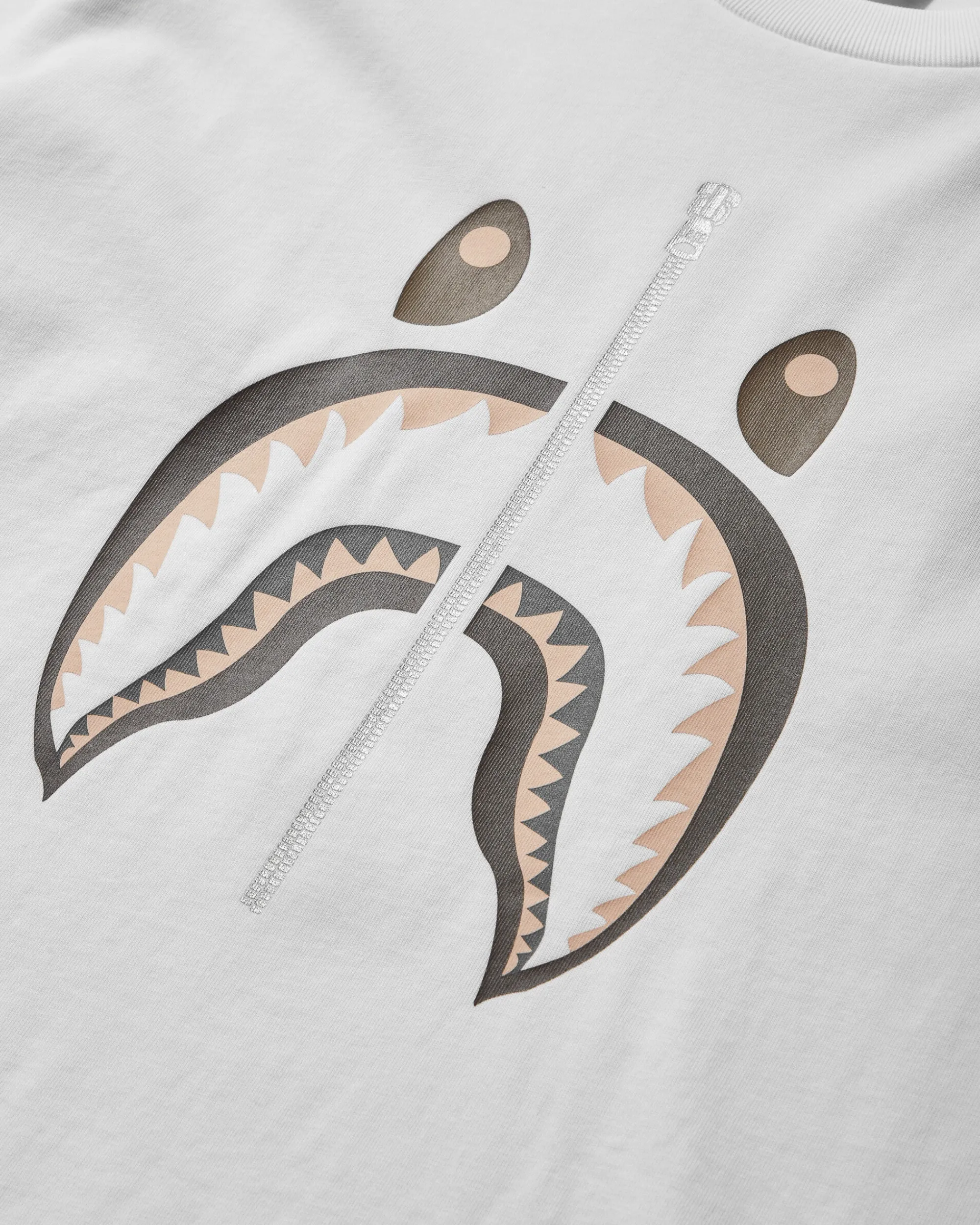 A Bathing Ape T-Shirts^Men's Shark T-Shirt N.2 White