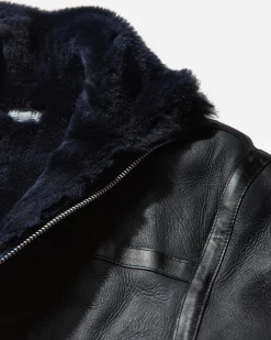 Cav Empt Coats And Jackets|Coats And Jackets^Men's Sheepskin Bomber Jacket Navy