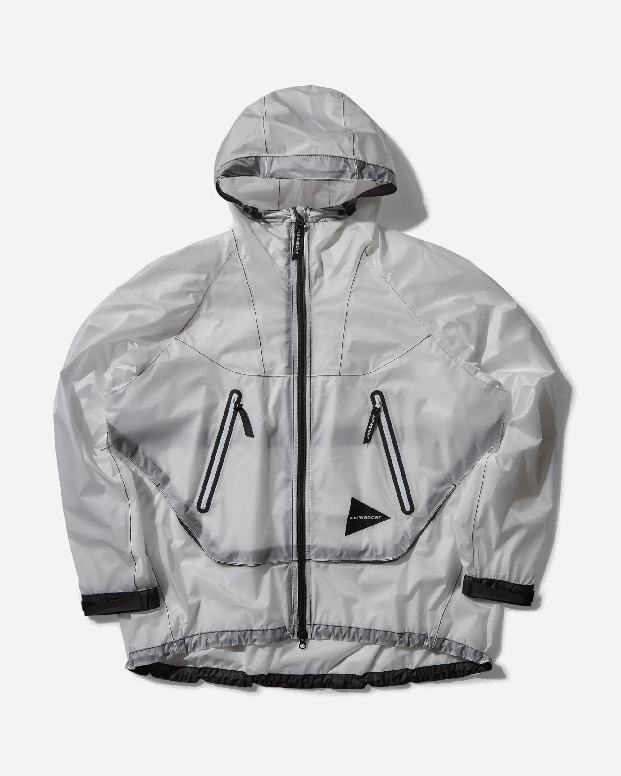 and wander Coats And Jackets^Men's Sheer Loose Fitting Rain Jacket White