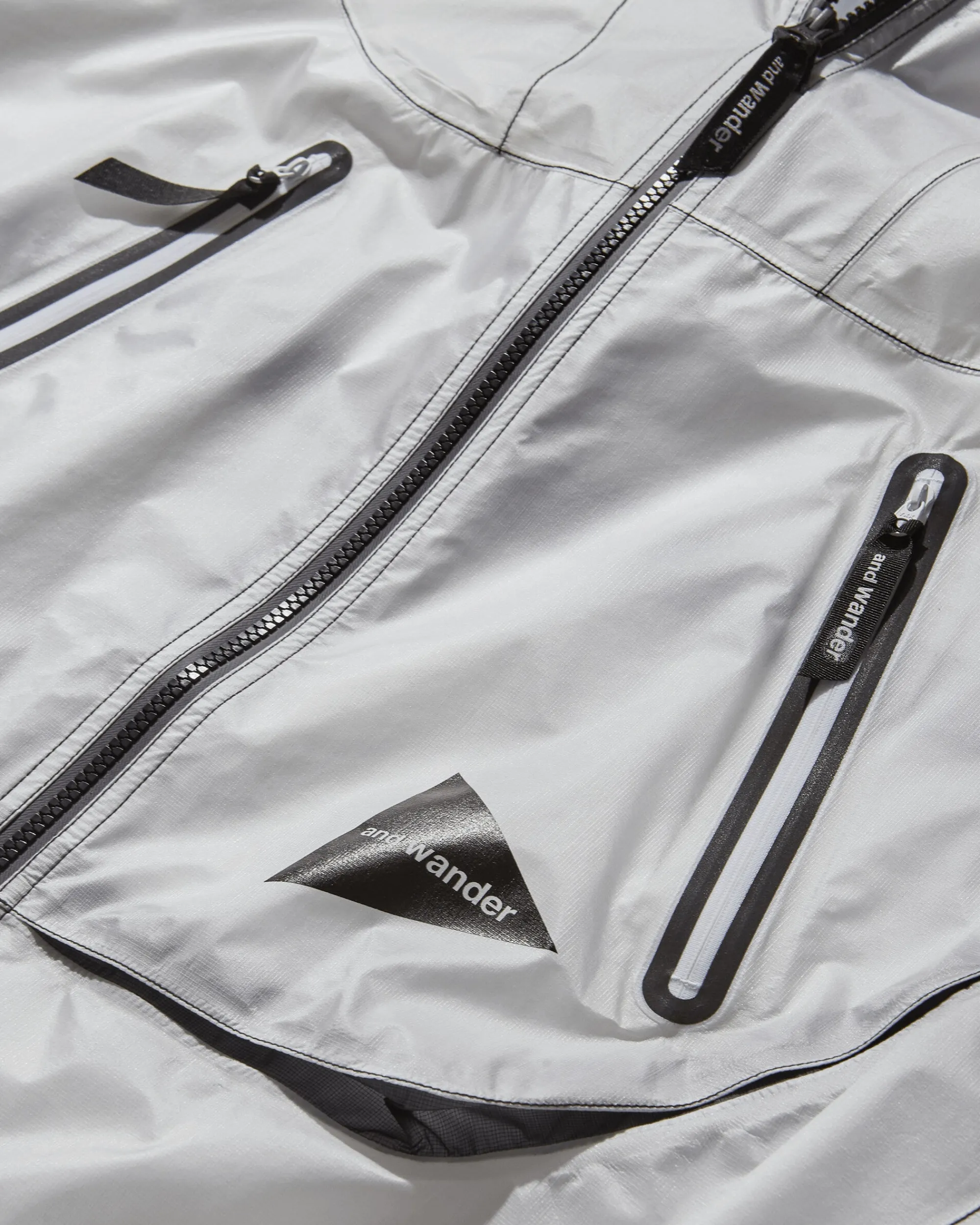 and wander Coats And Jackets^Men's Sheer Loose Fitting Rain Jacket White