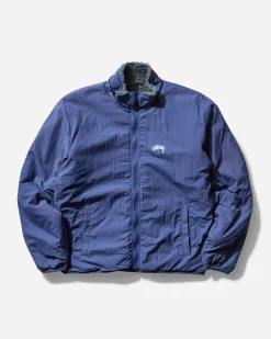 Stüssy Coats And Jackets|Coats And Jackets^Men's Sherpa Reversible Jacket Bluestone