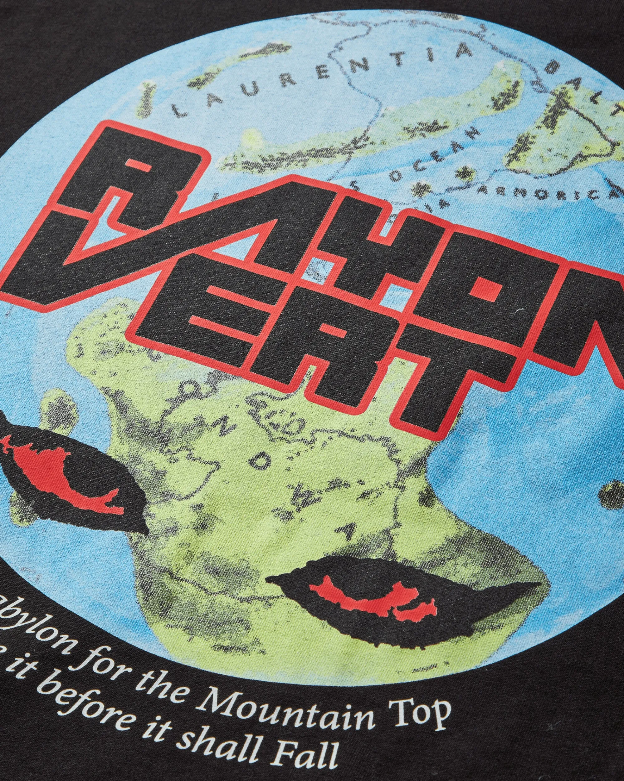 Rayon Vert T-Shirts^Men's Single Stitch Heavy Cotton T-Shirt Golgotha Black