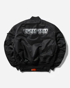 Alpha Industries Coats And Jackets|Coats And Jackets^Men's Slam Jam MA-1 Bomber Jacket Black
