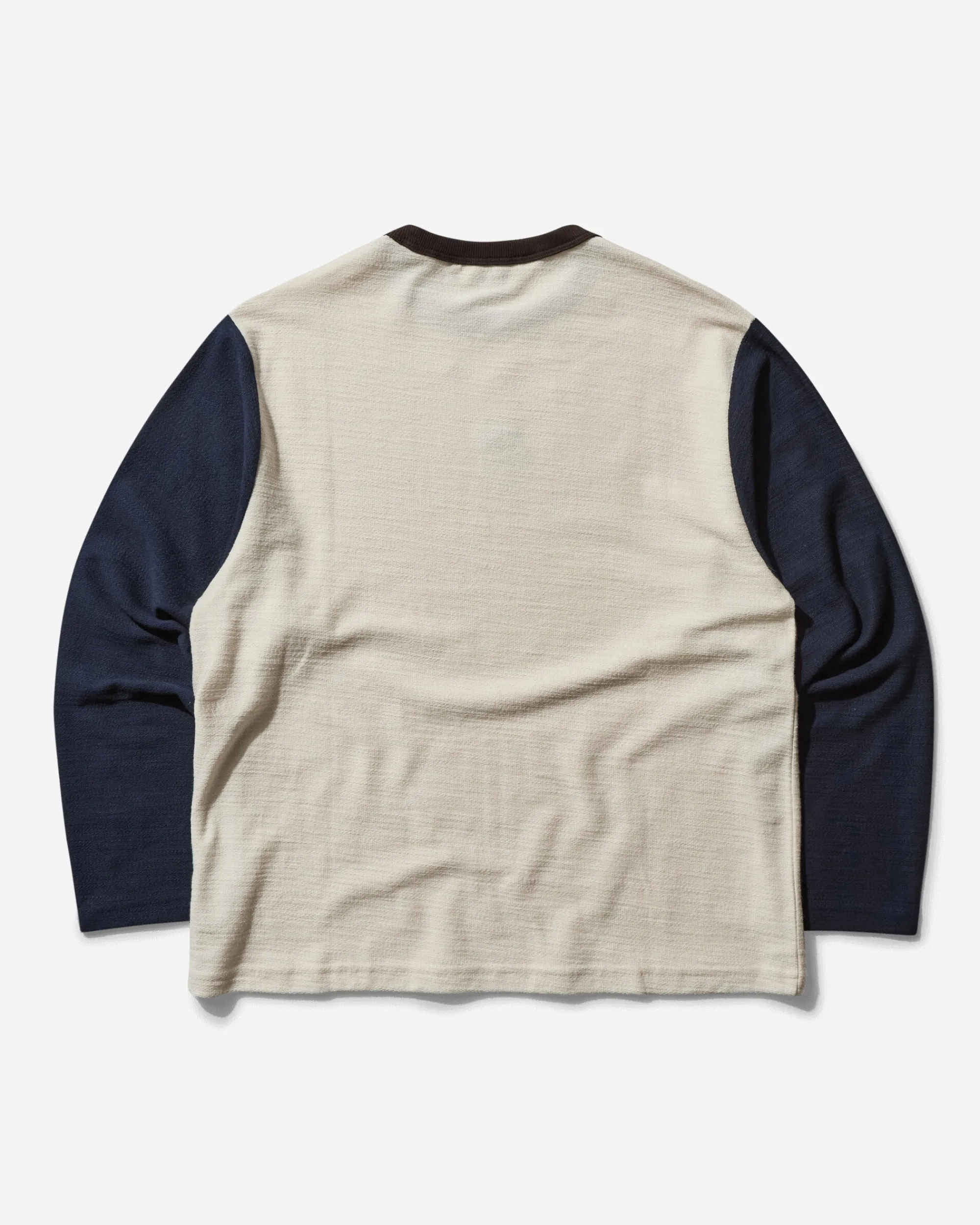 Brain Dead T-Shirts|T-Shirts^Men's Slubby Longsleeve Baseball T-Shirt Natural