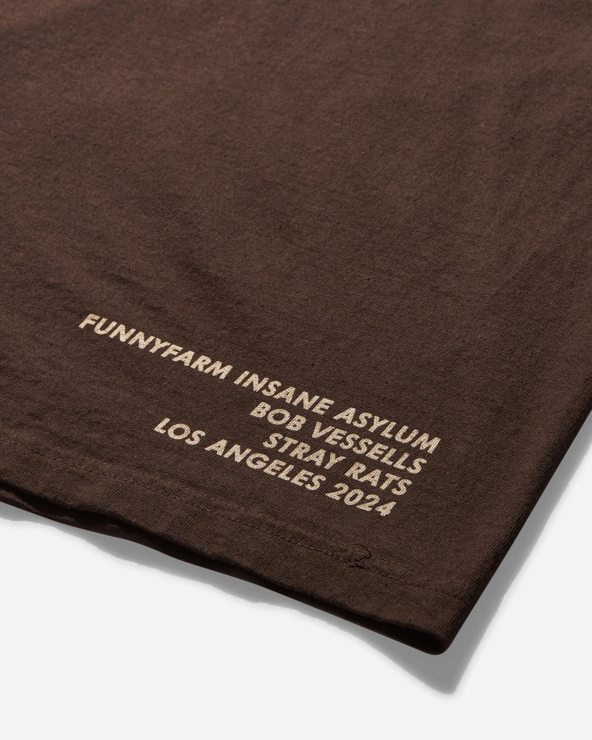 Stray Rats T-Shirts^Men's Smoking Rat T-Shirt Brown