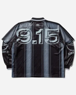 Umbro T-Shirts^Men's Soccer V-Neck Longsleeve T-Shirt Black