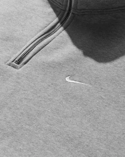 Nike Sweatshirts^Men's Solo Swoosh 1/4 Zip Sweatshirt Dark Grey Heather