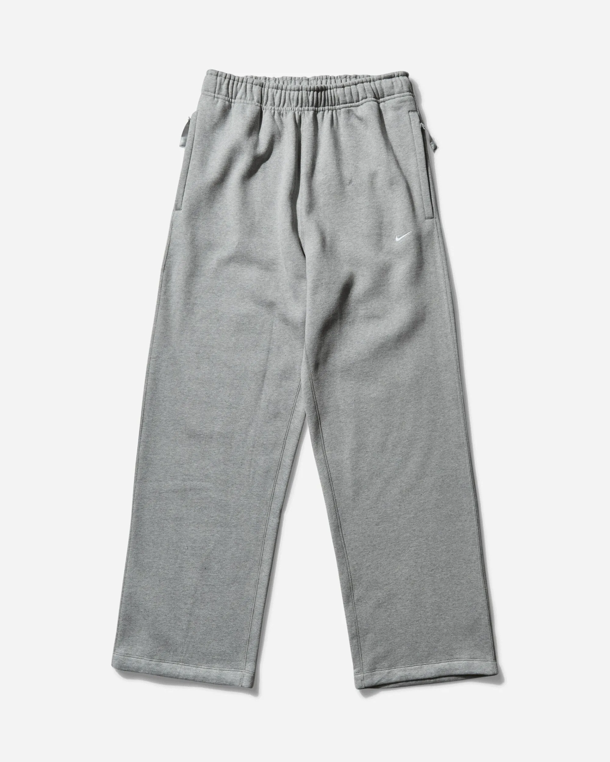 Nike Pants^Men's Solo Swoosh Open Hem Fleece Sweatpants Dark Grey Heather
