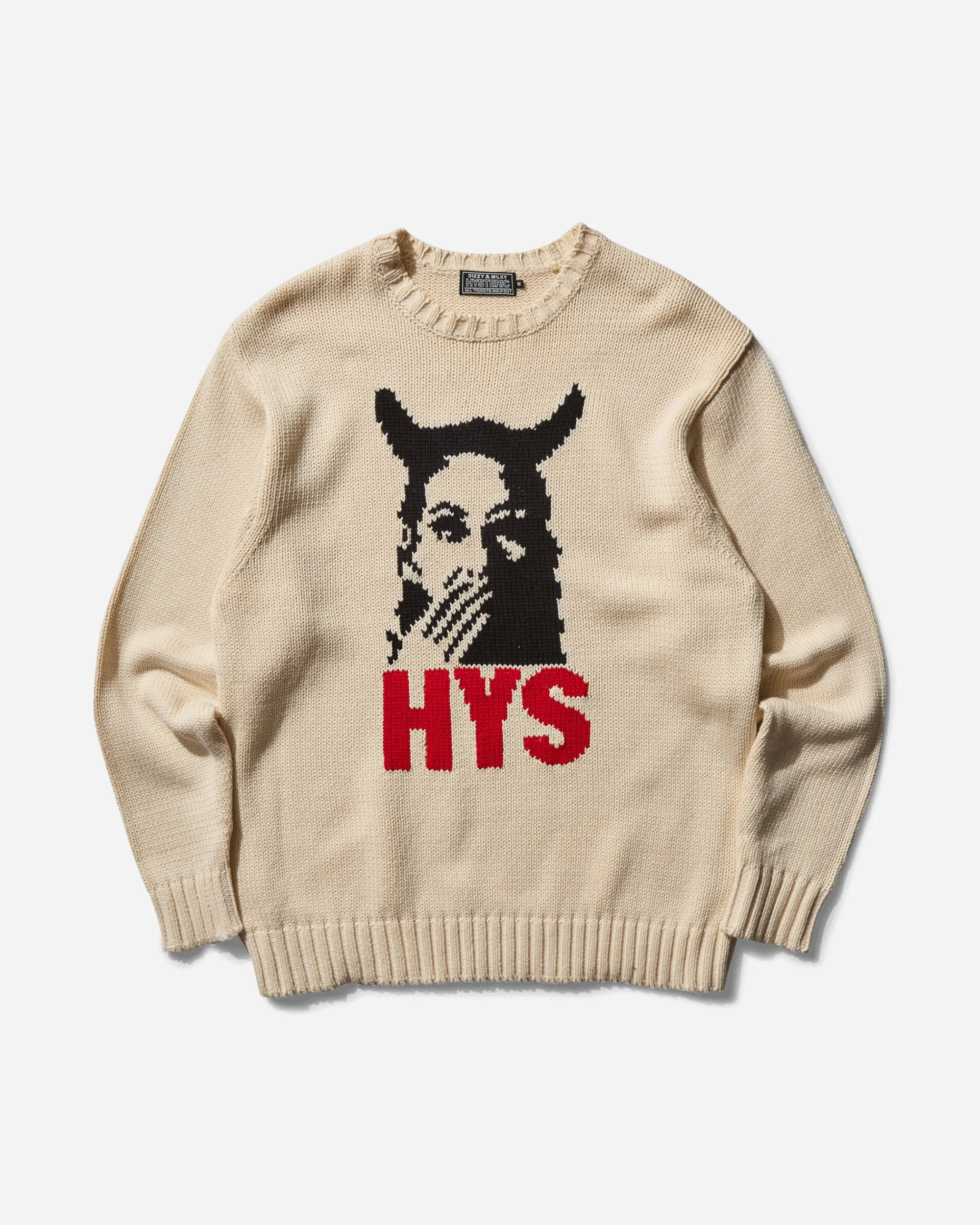 Hysteric Glamour Knitwear^Men's Speak No Evil Sweater Dirty White