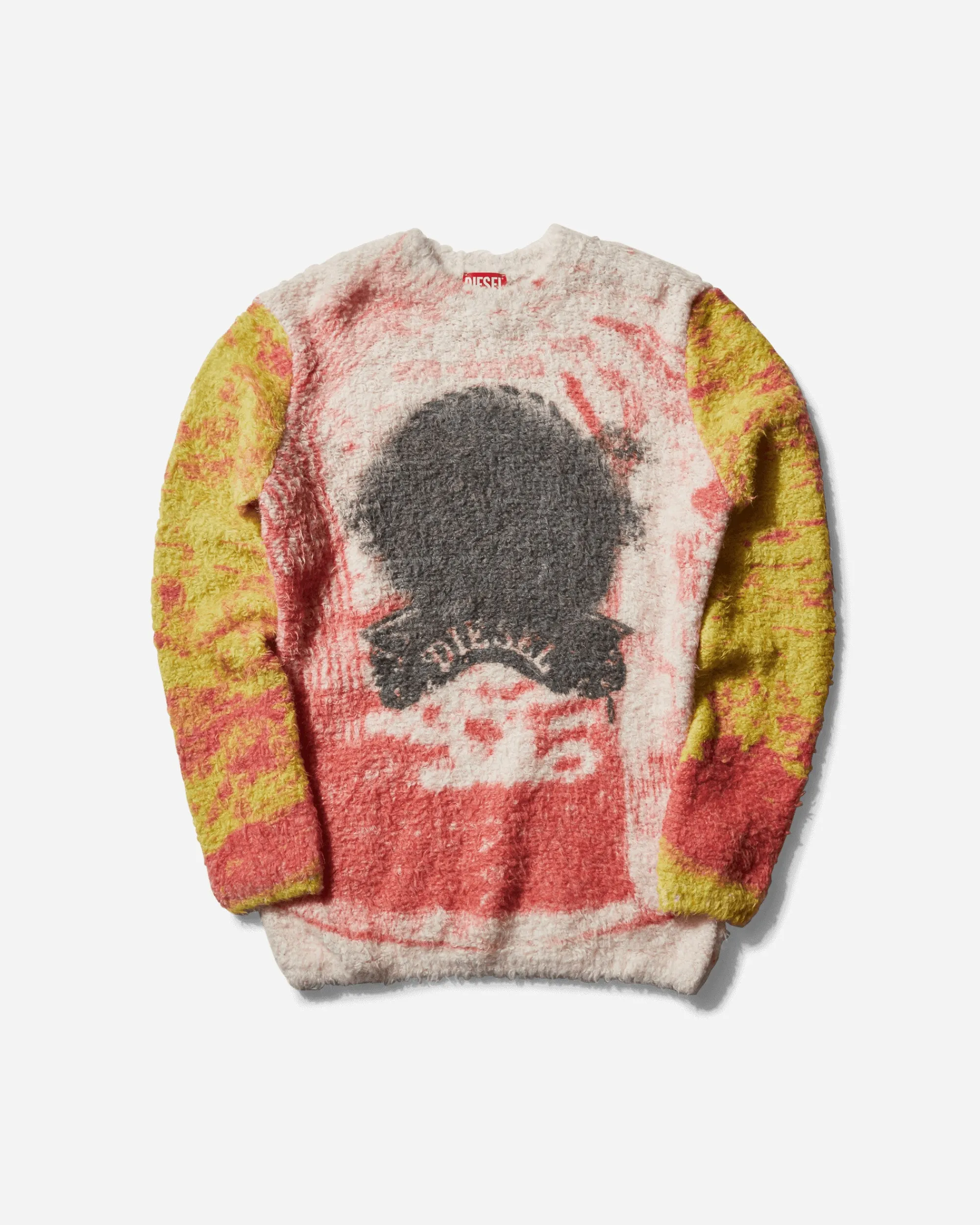 Diesel Knitwear^Men's Sprayed Graphic Crewneck Sweater Multicolor