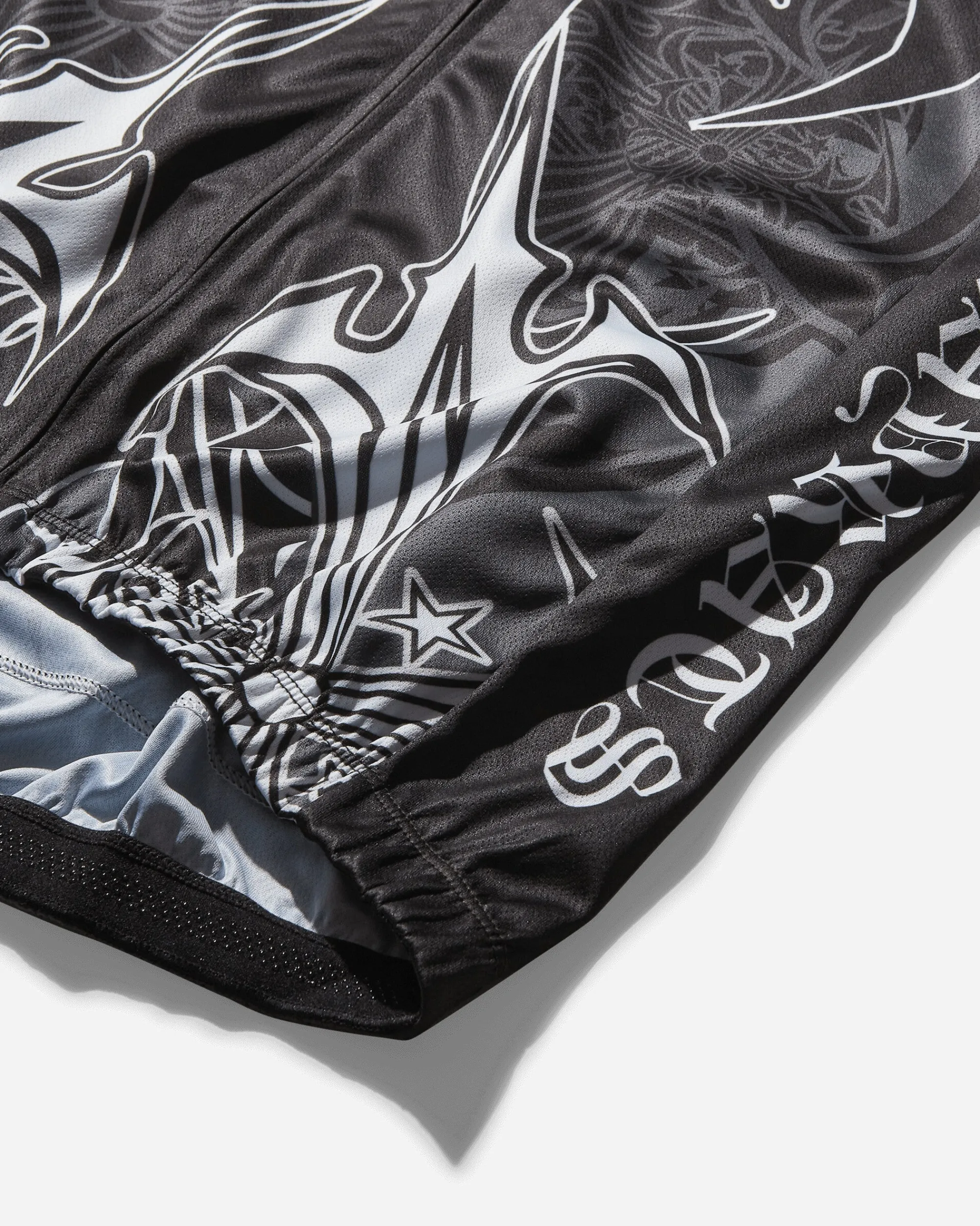 Stray Rats T-Shirts^Men's Star Cross Cycling Jersey Black