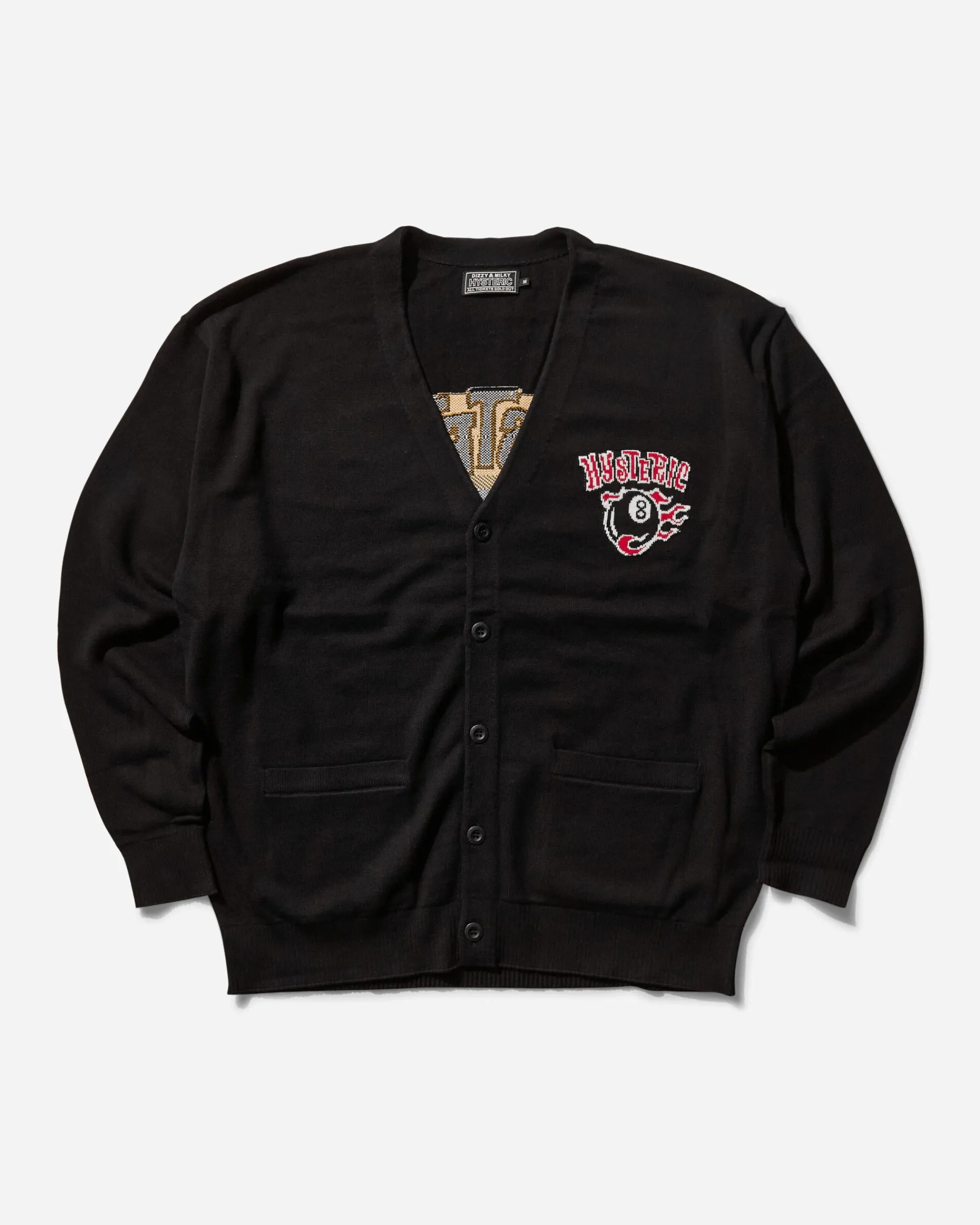 Hysteric Glamour Knitwear^Men's STBM Racing Cardigan Black