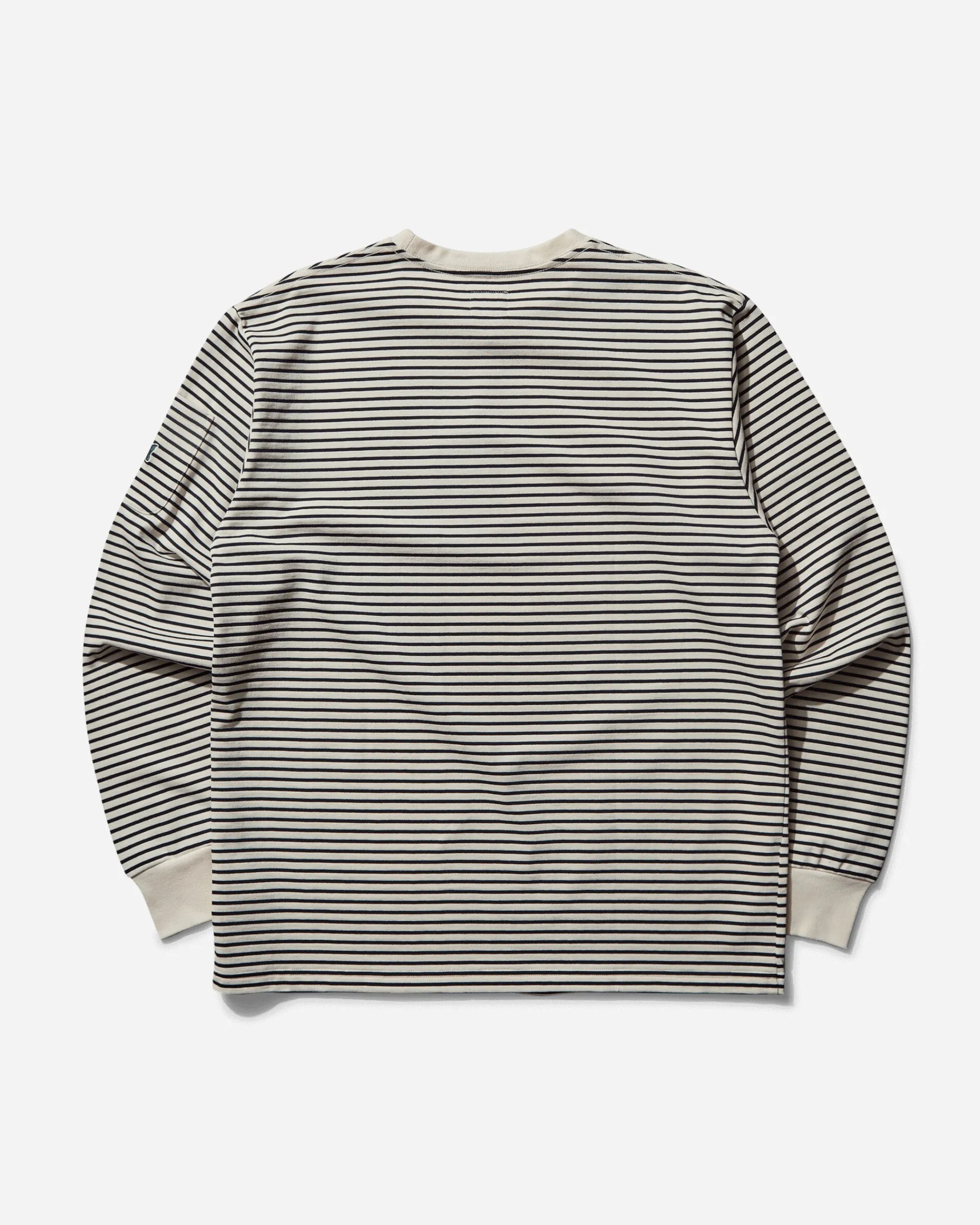 Needles T-Shirts|T-Shirts^Men's Stripe Crewneck Longsleeve T-Shirt White / Navy