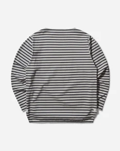 Junya Watanabe MAN T-Shirts^Men's Striped Longsleeve T-Shirt Off White / Navy