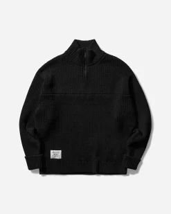 WTAPS Knitwear^Men's Sub Half-Zip Sweater Black