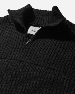 WTAPS Knitwear^Men's Sub Half-Zip Sweater Black