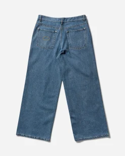 AFB Pants^Men's Super Baggy Studded Pants Indigo