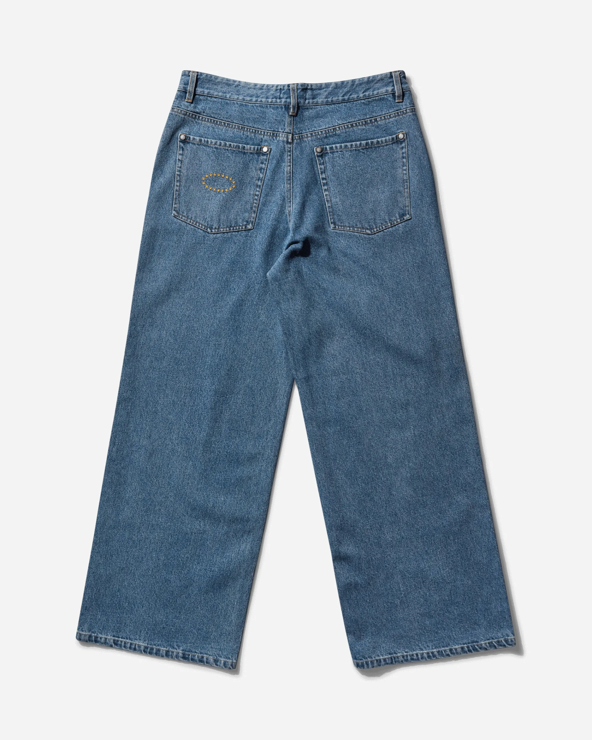 AFB Pants^Men's Super Baggy Studded Pants Indigo