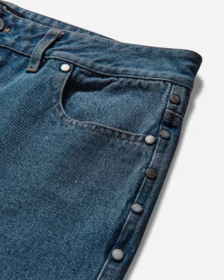 AFB Pants^Men's Super Baggy Studded Pants Indigo