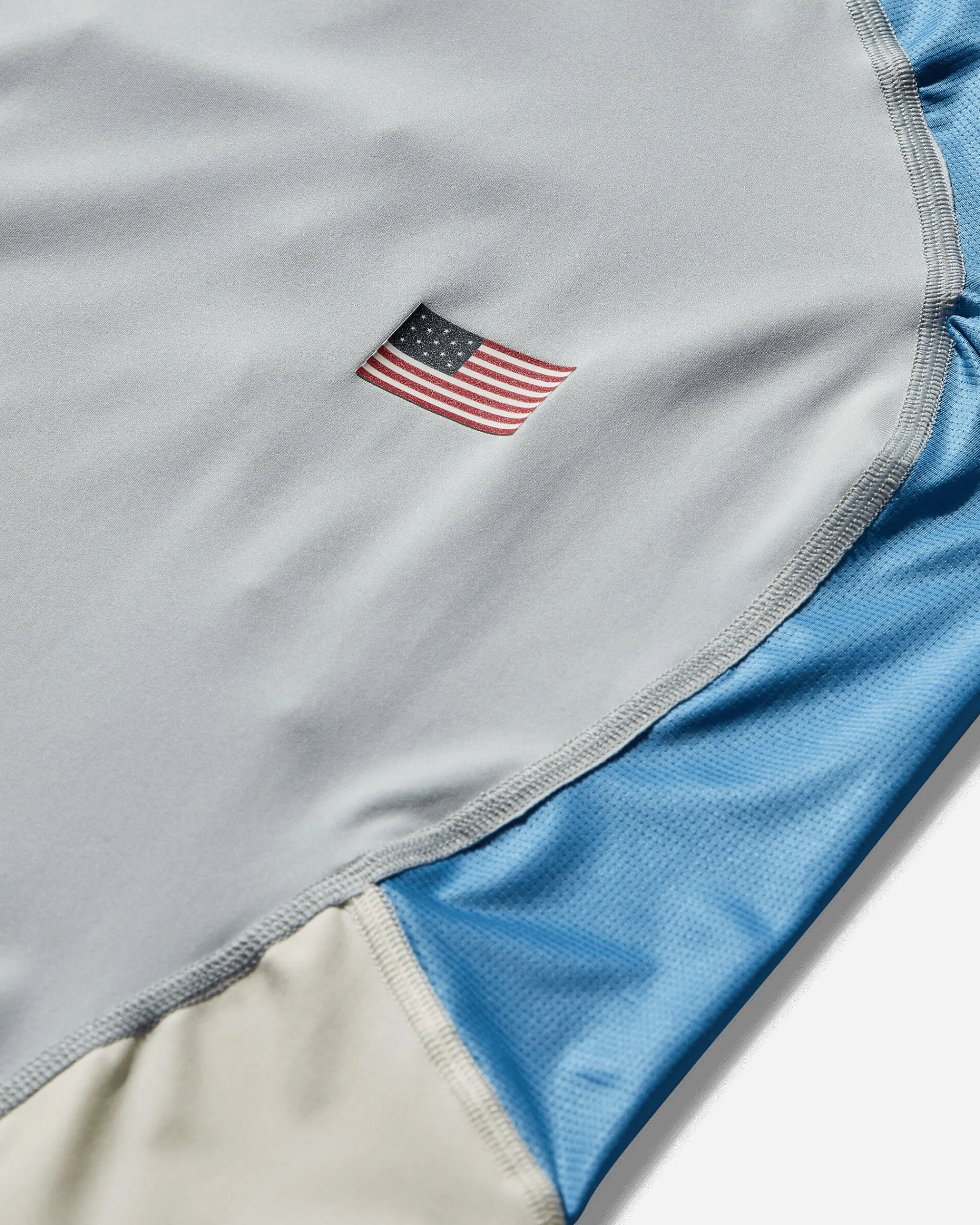 Oakley T-Shirts^Men's Team USA Surfing Rashguard Gray Dust