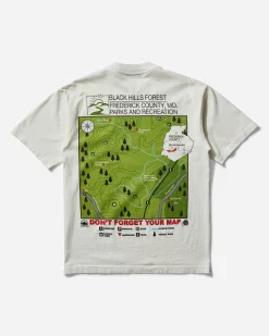 Online Ceramics T-Shirts^Men's The Blair Witch "Black Hills Forest Map" T-Shirt Off White