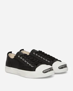 Undercover Sneakers·Low|Sneakers^Men's Toe Logo Leather Sneakers Black