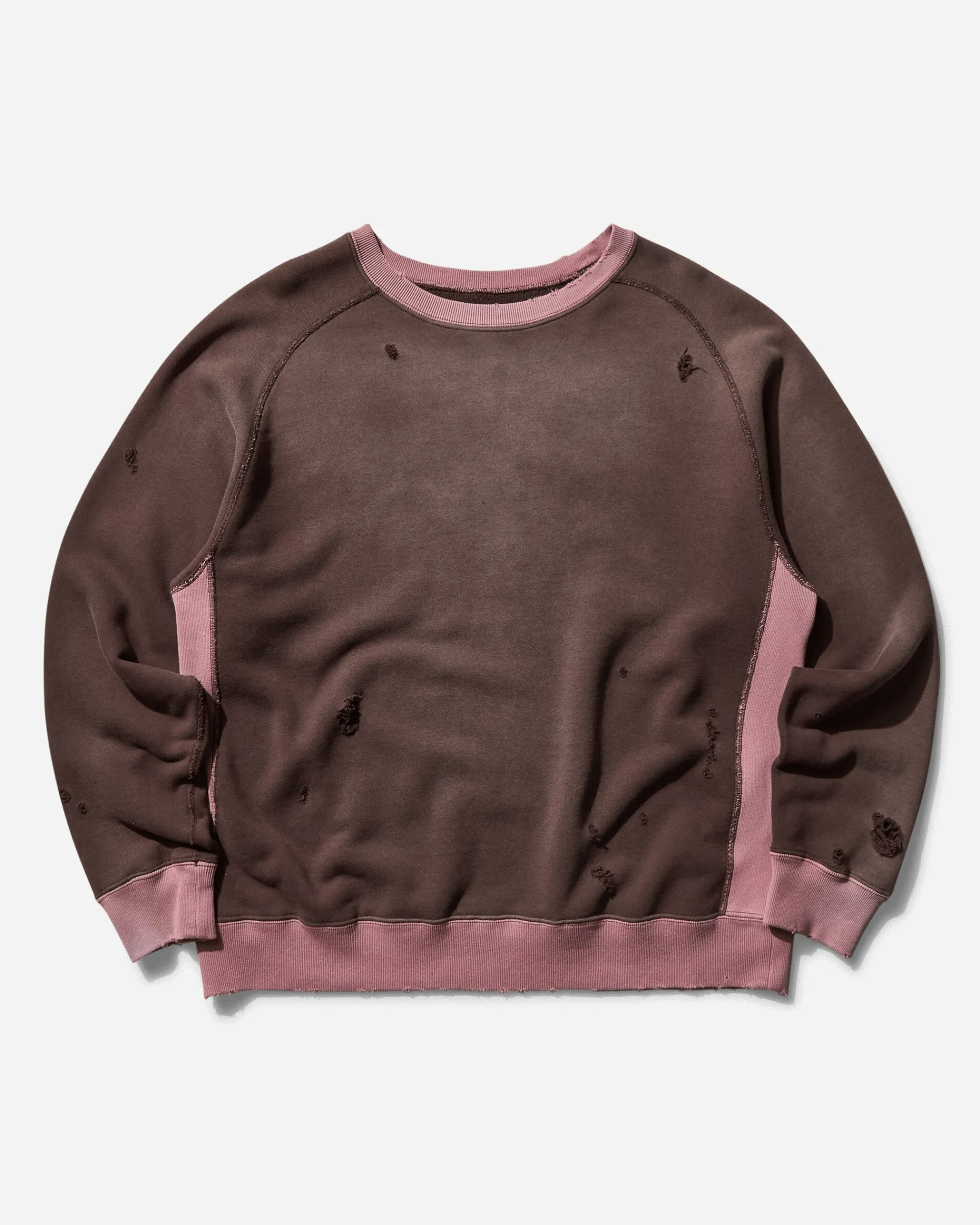 Needles Sweatshirts^Men's 2-Tone Crewneck Sweatshirt Brown