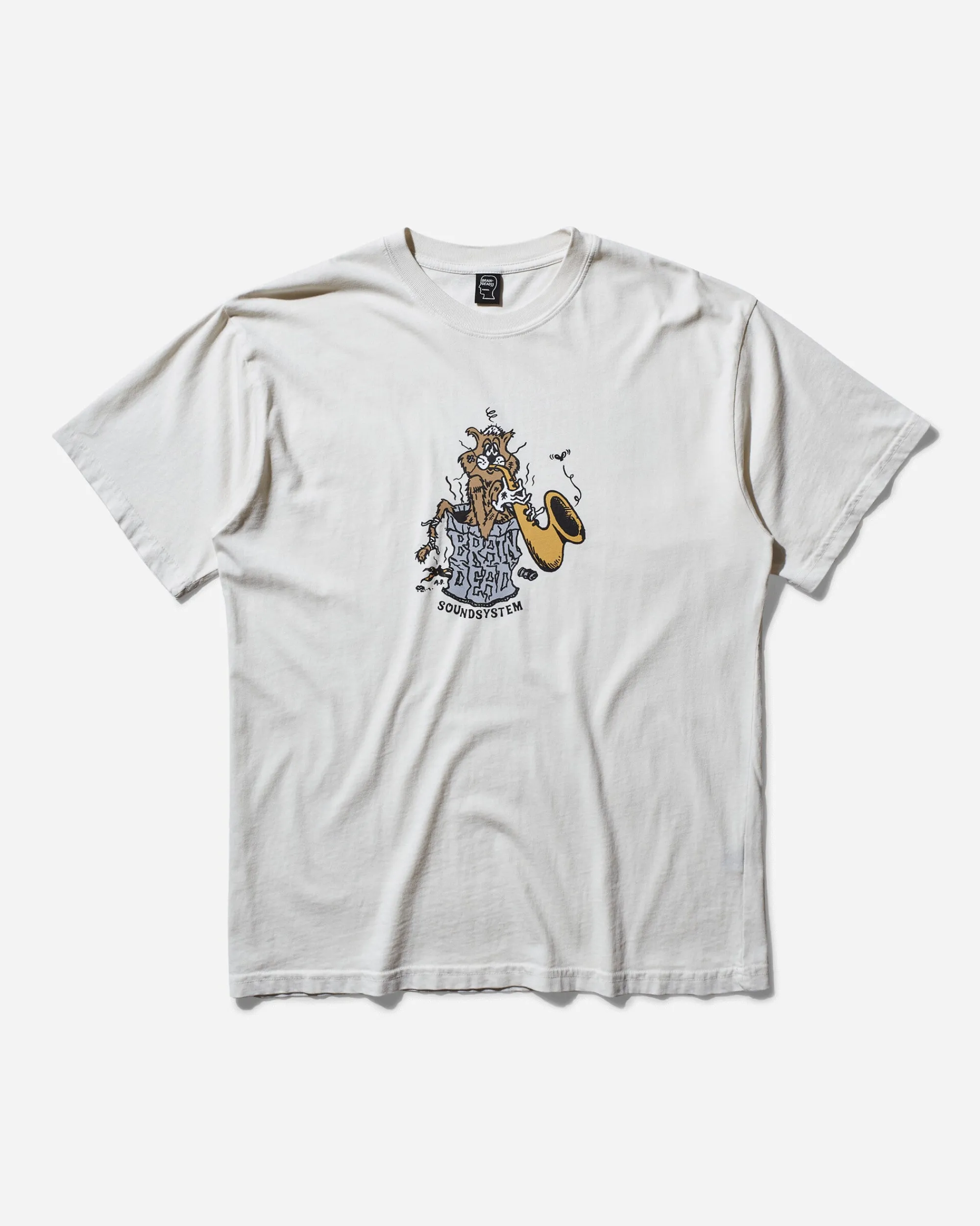Brain Dead T-Shirts|T-Shirts^Men's Trash Cat T-Shirt Natural