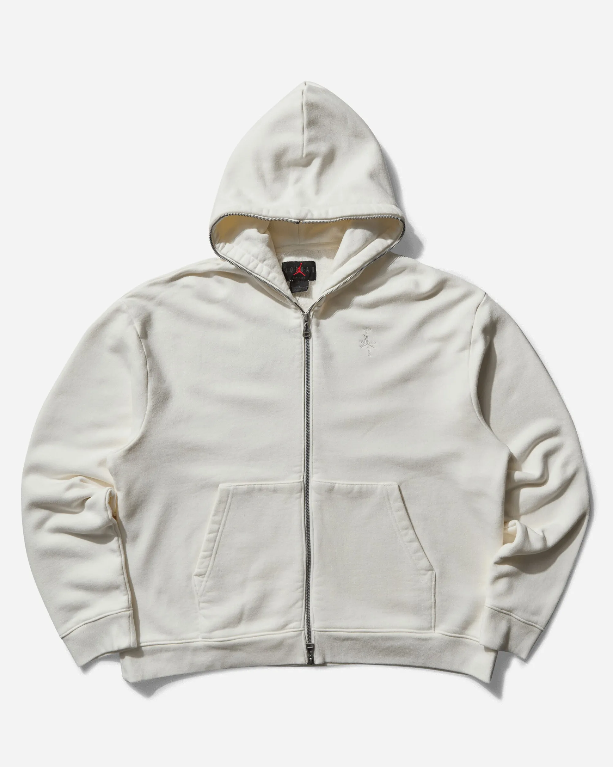 Nike Jordan Sweatshirts^Men's Travis Scott Full-Zip Hoodie Sail