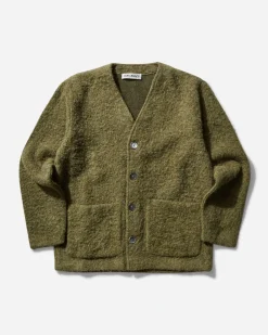 Our Legacy Knitwear^Men's Tumble Wool Cardigan Fresh Moss