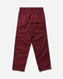 Noah Pants^Men's Twill Double-Pleat Pants Wine
