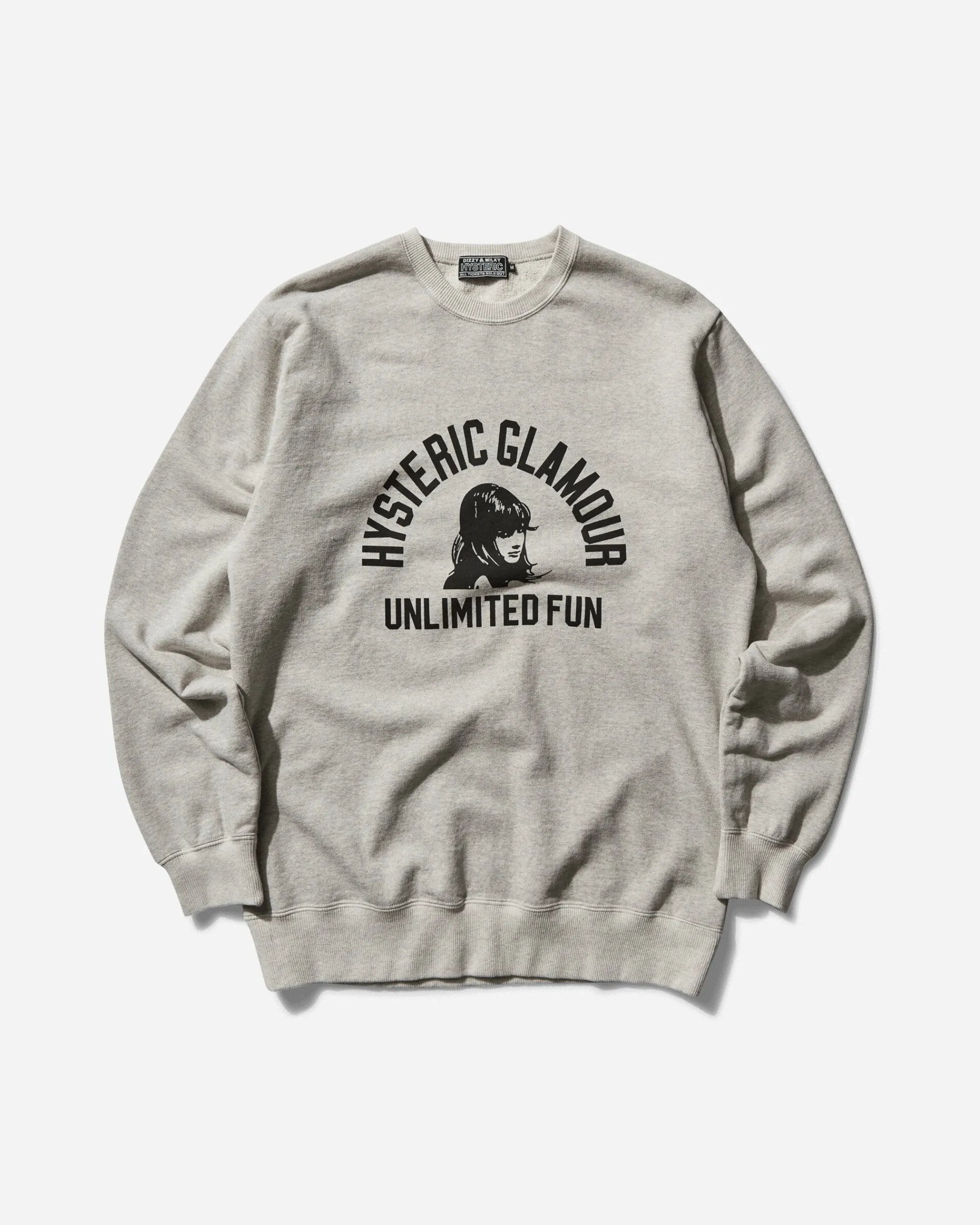 Hysteric Glamour Sweatshirts^Men's Unlimited Fun Crewneck Sweatshirt Grey