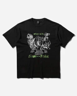 Brain Dead T-Shirts^Men's Visions Of The Future T-Shirt Black