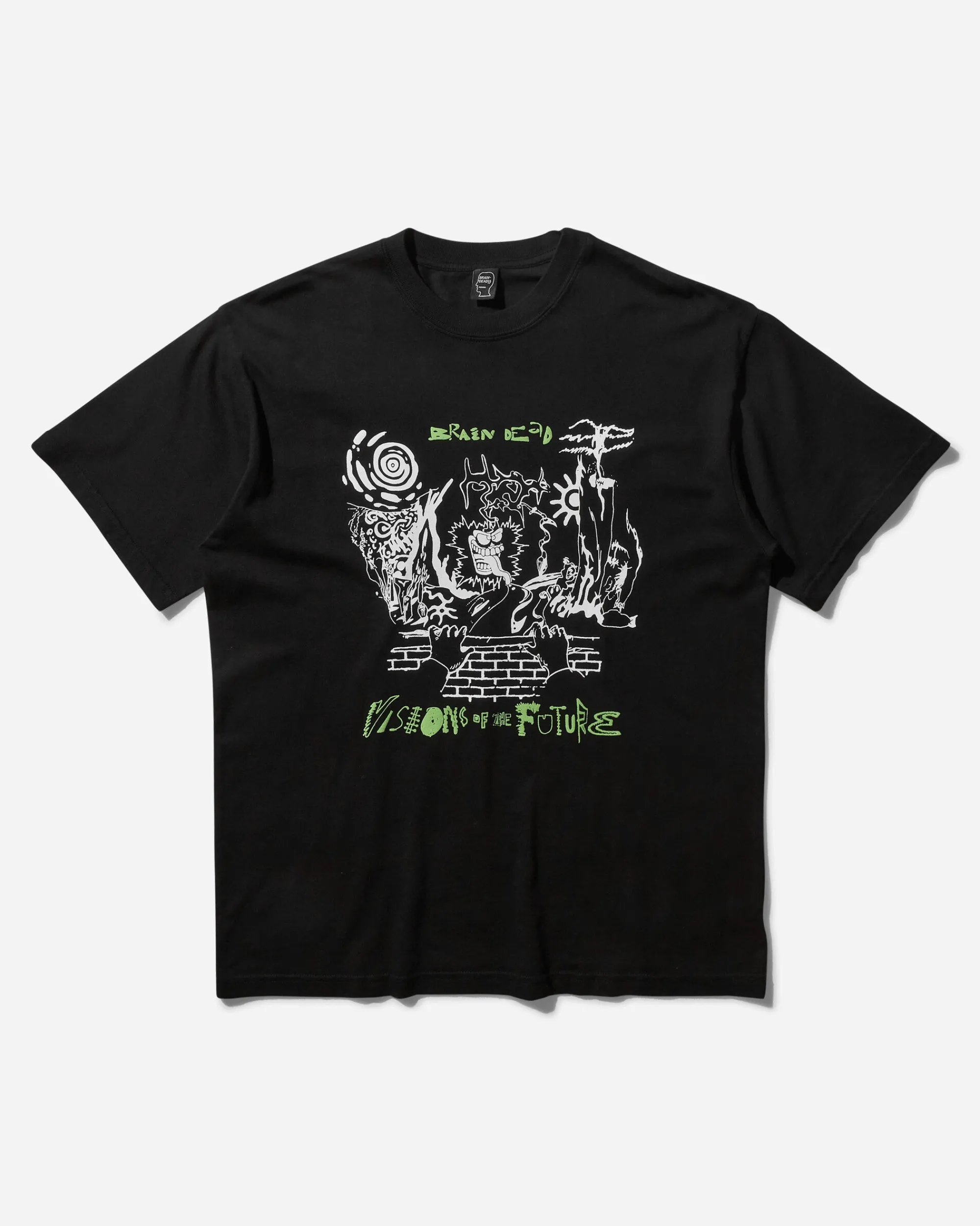 Brain Dead T-Shirts^Men's Visions Of The Future T-Shirt Black