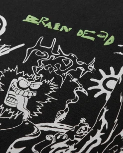 Brain Dead T-Shirts^Men's Visions Of The Future T-Shirt Black