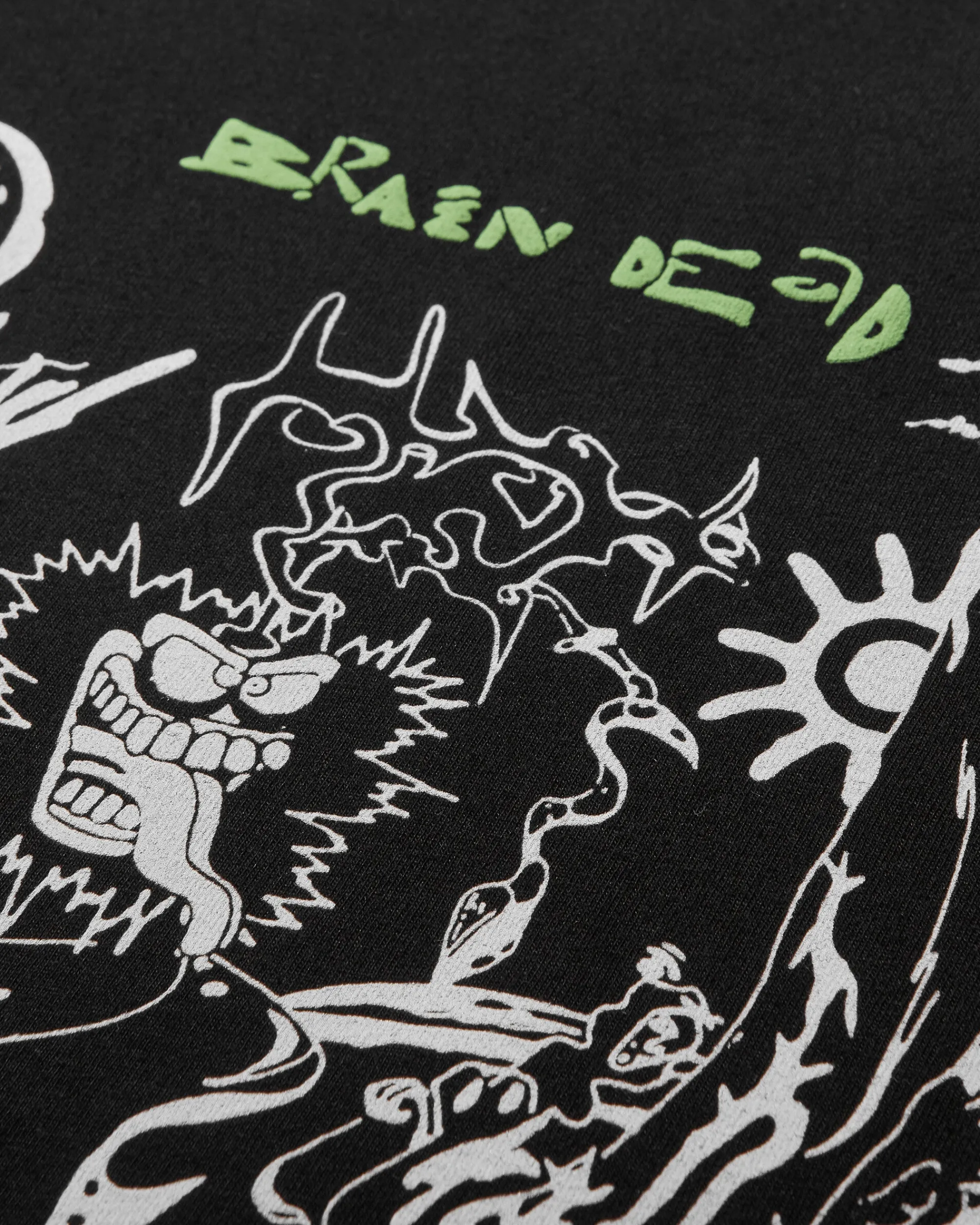 Brain Dead T-Shirts^Men's Visions Of The Future T-Shirt Black