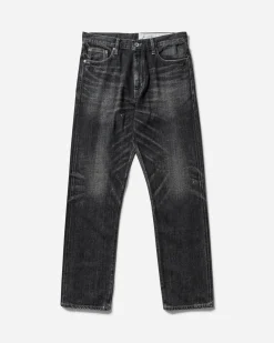 Neighborhood Pants^Men's Washed Denim DP Mid Pants Black