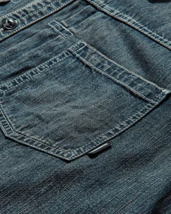 Neighborhood Shirts^Men's Washed Denim Shirt Inidigo