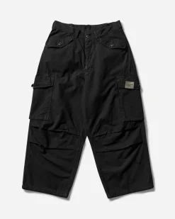 Neighborhood Pants^Men's Wide Cargo Pants Black