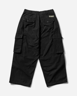 Neighborhood Pants^Men's Wide Cargo Pants Black