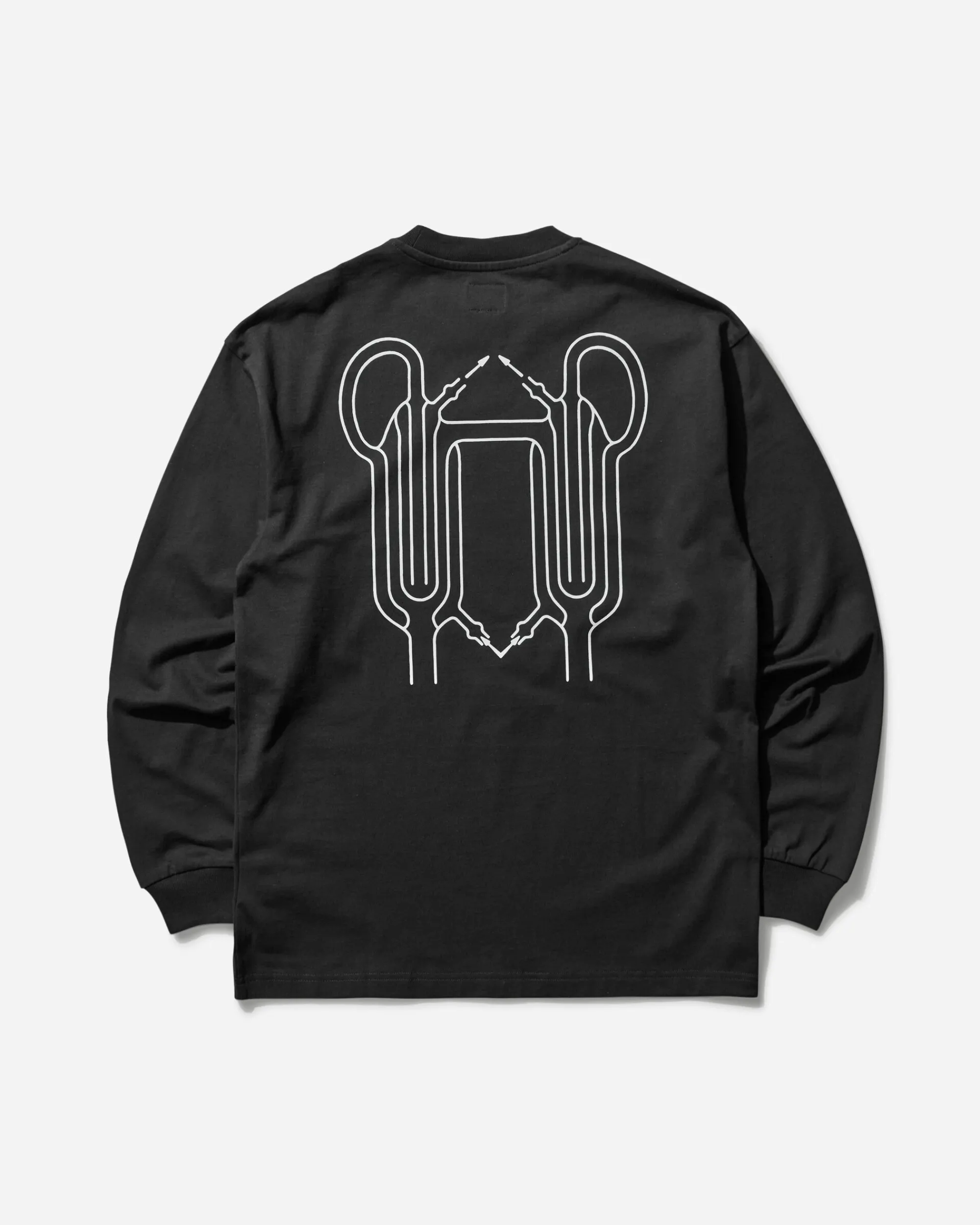 The Trilogy Tapes T-Shirts^Men's Winter Glassworks Longsleeve T-Shirt Black